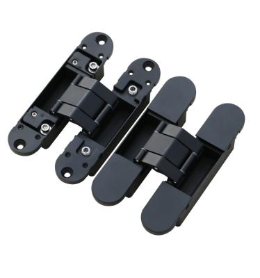 China Install in the middle of the door & 60kg zinc alloy 3D door frame adjust invisible door hinge for sale