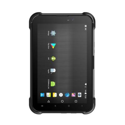 China Waterproof IP67 8inch Rugged Industrial Tablet PC With Android OS NFC 4G WIFI BT GPS Zebra Barcode Scanner 10.0 for sale