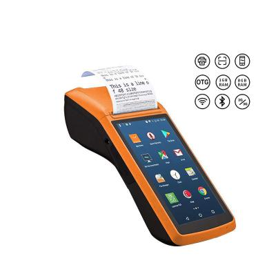 China 5inch Handheld Computer Android 8.1 All in One POS Machine with WIFI 3G BT for sale