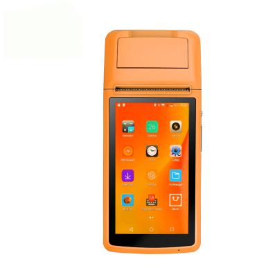 China Handheld Computer Smart 5inch Android 8.1 OS Mobile POS Machine With 2inch Thermal Printer 3G WIFI BT for sale