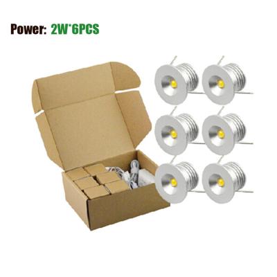 China 2W LED Spotlight + Dimming Power Supply+ Wire Kit Recessed LED Cabinet Spotlight light for sale