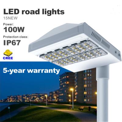 China 100W LED Street light High Lumens CREE SMD 5 years warranty LED Road Lighting IP67 for sale