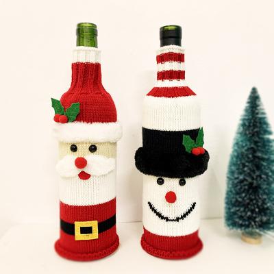 China Wholesale Competitive Price 2022 Plush Cloth Christmas Decorations Holiday Decoration Santa Snowman Cloth Knitted Dolls for sale