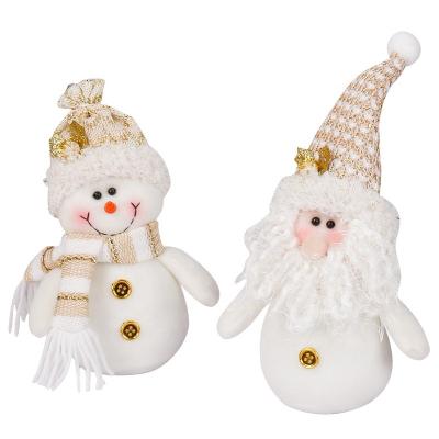 China Festival Stuff 2022 New Christmas Decorations Lovely Gifts Window To Show An Old Man Snowman Doll for sale