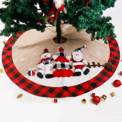 China 2022 non-toxic the latest quality Christmas decor set holiday garden ornament decoration super sale treeskirt for sale