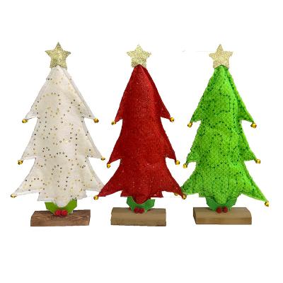 China / made in china decor 2022 decoration with led textile light luxury christmas tree for sale