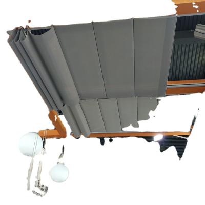 China Somfy Popular Motorized Automatic Curtain Track Skylight Blinds Full Temporary Stop For Roof Window for sale