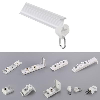 China Popular Open-Close Curtain Blinds Single Wall Bracket Design Curtain Track Bracket Curtain Bracket for sale