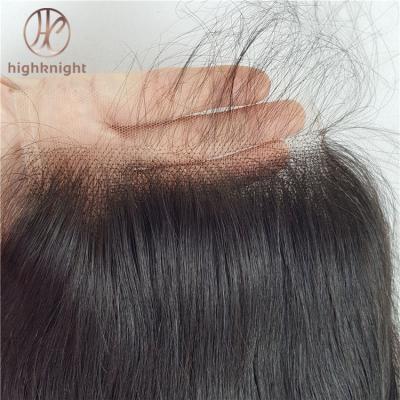 China Highknight 100% Real Wave Silky Straight High Definition HD Lace Headband With Virgin Cuticle Aligned Straight Hair Body Wave HD 5*5 Lace Closure for sale