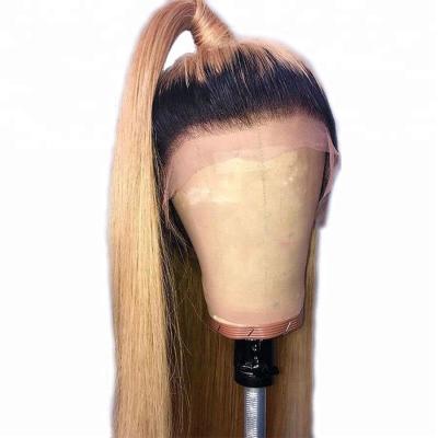 China Silky Straight Blonde Hair Wig Highknight Wave Color Lace Front Human Hair Wig Ombre Color Silky Straight Wig for sale