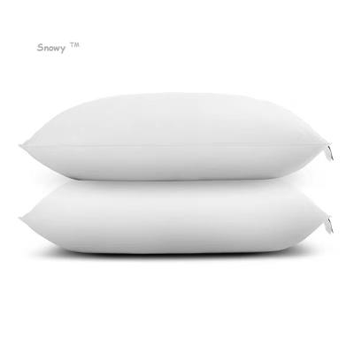 China Anti-Snore Most popular five star hotel use cotton fabric three layers filled with goose down and feather pillows for sale