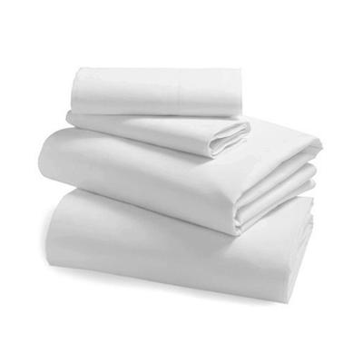 China Nondisposable 100% Cotton 200T 300T 400T 500T 600T Plain Or White Stripe Color Hotel Bed Linen for sale