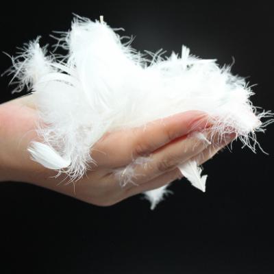 China BEST QULITY 4-6cm DIGNITY MARK Goose Lightweight Loose Materials High Quality Washed White Goose Feather White Feather for sale