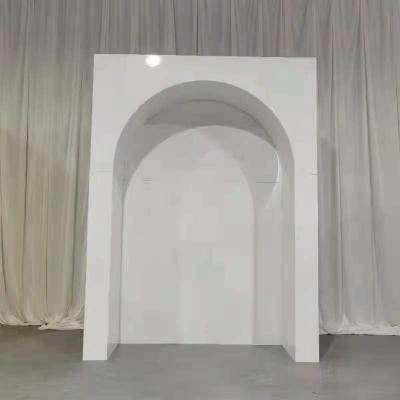 China Wedding Stage Decoration Wedding Supplies White Props PVC Wedding Arch Backdrop Panel for sale