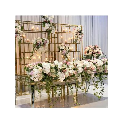 China Celebration Wedding Church White Flower Runner White Rose Rose Mounted Decoration Flower Decoration On Sale Wedding Decoration for sale