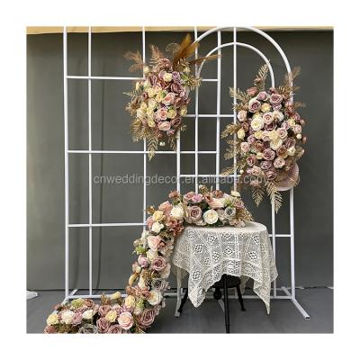 China Newly BOHO Romantic Silk Style Flowers Artificial Flower Flower Ball Decorative Flower Runner for sale