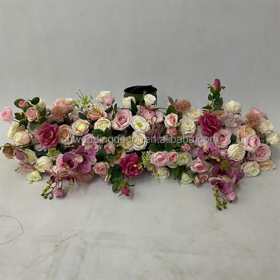 China New Romantic Silk Flower Design Flower Panel Centerpiece Flower For Wedding Party Events Home Decoration for sale