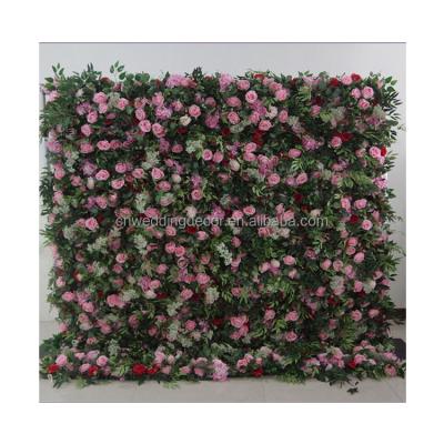 China Romantic Real Preserved Rose Wedding Flower With Green Grass Baby Rose Wedding Flower Wall Backdrop for sale