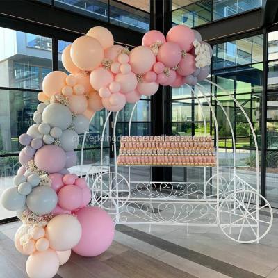 China Trolley the royal white wedding decoration shopping mall decoration balloon granland for sale for sale