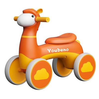 China Ride On Toy Factory direct sales with music light kids balance car 1-3 years old baby four-wheeled scooter for sale