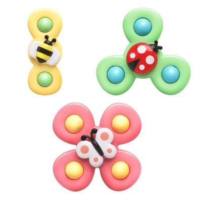 China Funny Educational Toy Hot Baby Cartoon Fidget Spinner Toys Colorful Insect Gyro Educational Toy Kids Fingertip Rattle Bath Toys for Boys Girls Gift for sale