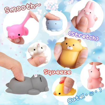 China Sustainable 50PCS Squishy Toys For Kids Anti stress Ball Squeeze Party Favors Stress Relief Toys For Birthday Decompress the small animal for sale