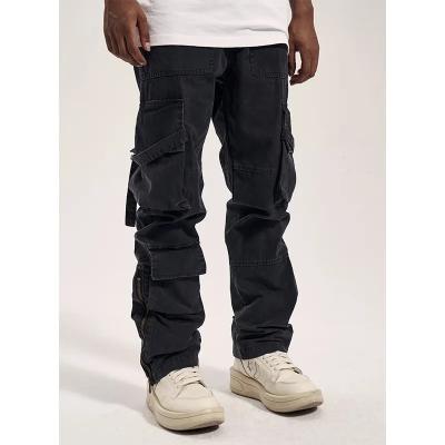 China Anti-wrinkle High Street Popular Functional Denim Cargo Pants Men Jeans Streetwear Skateboard Pants Hip Hop Neutral Trousers Cargo jean for sale