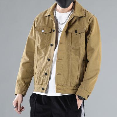 China Other New denim jacket for men Spring and autumn loose casual Korean version of the trend handsome men on clothes fashion brand jacket for sale