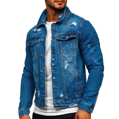 China Other New Arrival Vintage Jean Jackets Customize Men high street casual loose Outdoor Denim Jacket Men Biker for sale