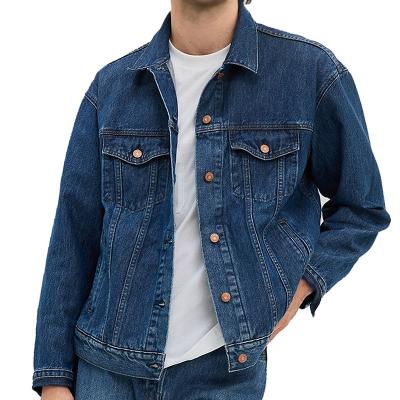 China Other Top selling on Amazon Solid Men Button Stylish Denim Jean jacket designer denim spring jacket men custom logo for sale