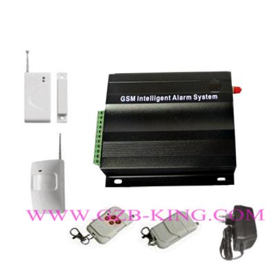 China GSM/MMS wireless home alarm with 7 wired zone and 99 wireless zone for sale