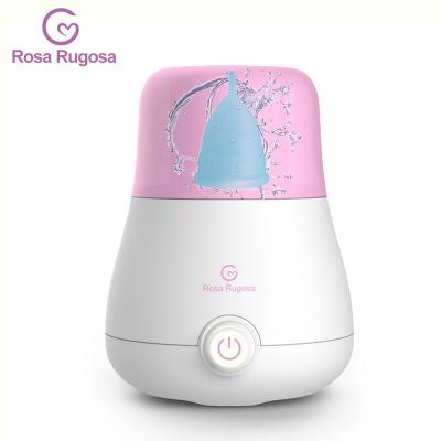 China PP Rosa Rugosa Scam Lady Copa Reusable Esterilizador Set Copa Menstrual Steam Sterilizer Holder Cup Steamer Sterilizer Lady Cleaner for sale