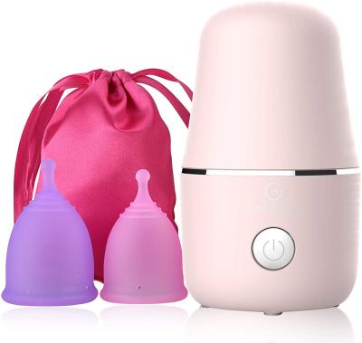 China Rosa Rugosa Cup Reusable Collapsible Menstrual Cleaner Storage Plastic Organic In Bulk Price Low Cervix Set Menstrual Cup Wash for sale