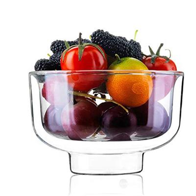 China Hot Sale Disposable Blown Glass Bowl Glass Mouth Product Transparent Clear Bowl for sale