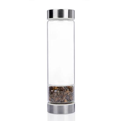 China WITH LID Amazon Hot Sale Stainless Steel Double LIDS Glass Bottle Custom Wholesale for sale