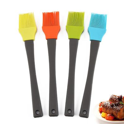 China Wholesale Viable Kitchen Tools PP Handle Silicone Brush Butter Baking BBQ Oil Cream Brush Cooking Silicone U Shaped Brush for sale