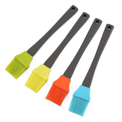 China Amazon best viable selling kitchen tools pastry brush siliconeoil brush pp handle cooking silicone barbecue brush for sale