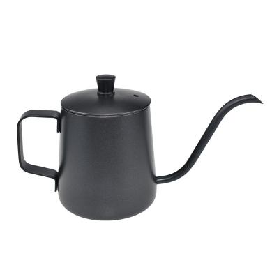 China Sale 304 Stainless Steel Long Drip Viable Hot Coffee Steel Narrow Amazon PotStainless Spout Kettle Coffee Pot for sale