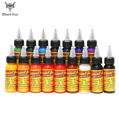 China Ghostaxe Import High Quality Professional Artist Tattoo Eternal Tattoo Inks All Colors30ml/Bottle Tattoo Ink/Dye for sale