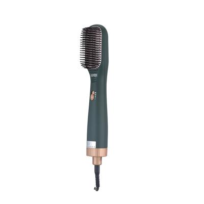 China 1000W Round Hair Dryer Brush 3 in 1 Blow Dryer Brush Use Ionic Safe Function Black Color Customized With Logo for sale