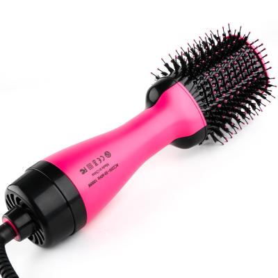 China Factory Hot Selling 1000W One Stage Hair Dryer Round 4 in 1 Hot Air Dryer Brush Comb Ionic Function Airbrush Customized with Logo for sale