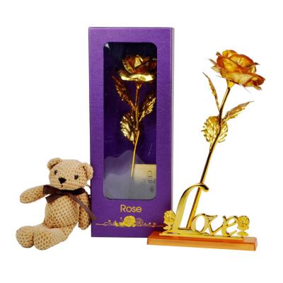 China Wholesale Insurance Gold Foil Roses For Valentine's Day Are Hot On Amazon Valentines Day Gifts For Women for sale