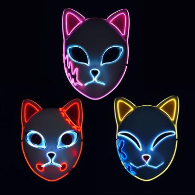 China Arrival High Quality Full Face Party Masks Halloween Monster Party Masquerade Mask EL Lightweight Face Mask for sale