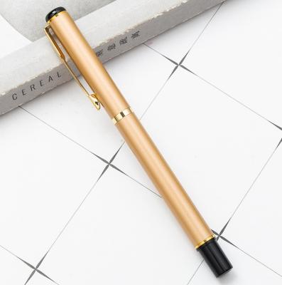 China Hot Selling Customization Metal Roller Pen Metal Roller Pen Business Office Supplies Gift Normal Neutral Gel Pen for sale