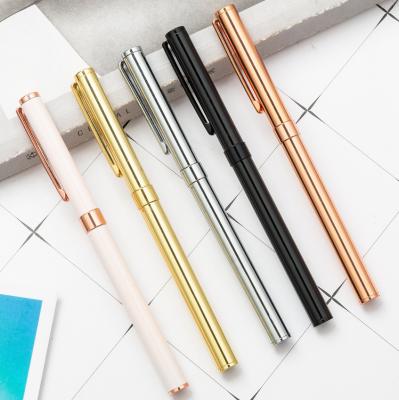 China Luxury custom metal pen gift pens gel pen signature creative custom business neutral wholesale normal new logo for sale