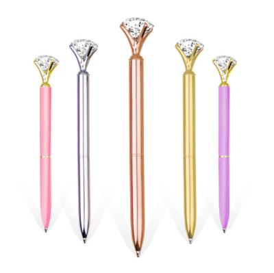 China Fashion Glitter Metal Ballpoint Pen Gifts Wedding Souvenirs For Guests Fashion Ballpoint Pen Diamond Creative Crystal Ballpoint Pen Large for sale