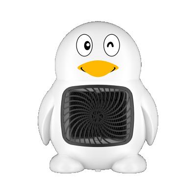 China Mini Small Heater Lower Noise For Penguin Home Office Fan Desk Use Multi Functional Heater for sale