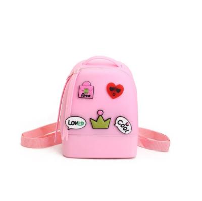 China Anti-theft Fashion Lovely Jelly School Backpack With Led Silicone Light Bag for sale