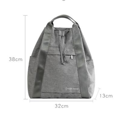 China Multifunctional Drawstring Handle Portable Large Capacity Travel Cationic Waterproof Bag for sale