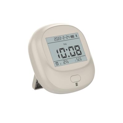 China Files Smart Clock LCD Calendar Display Temperature And Humidity Monitoring BLE Connection for sale